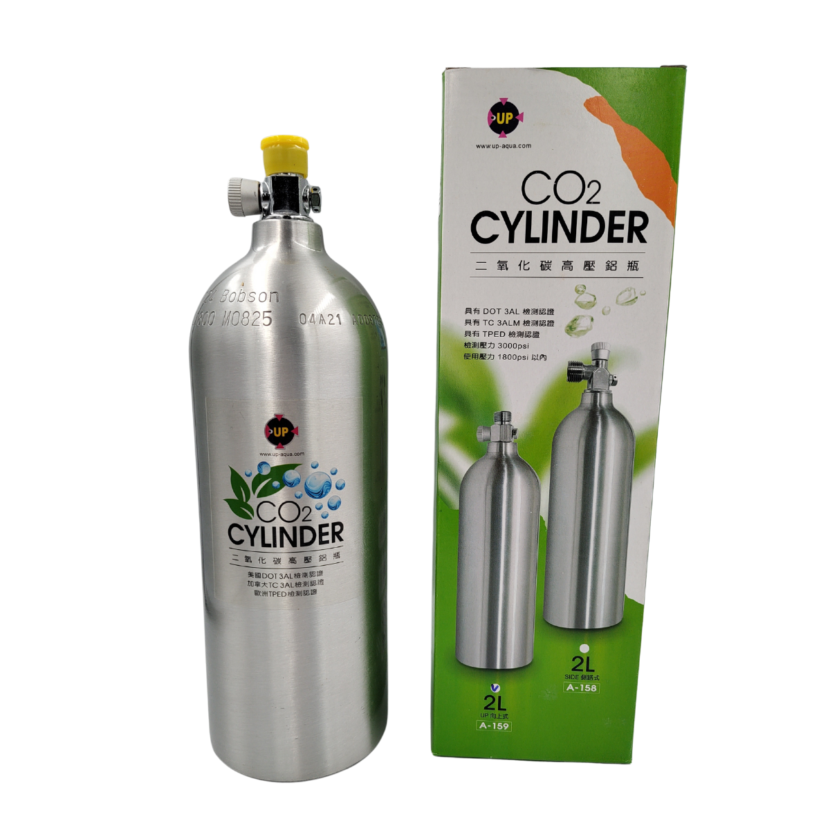 CILINDRO CO2 2,000L ALUMIN.RECARREGA A-159 UP-AQUA