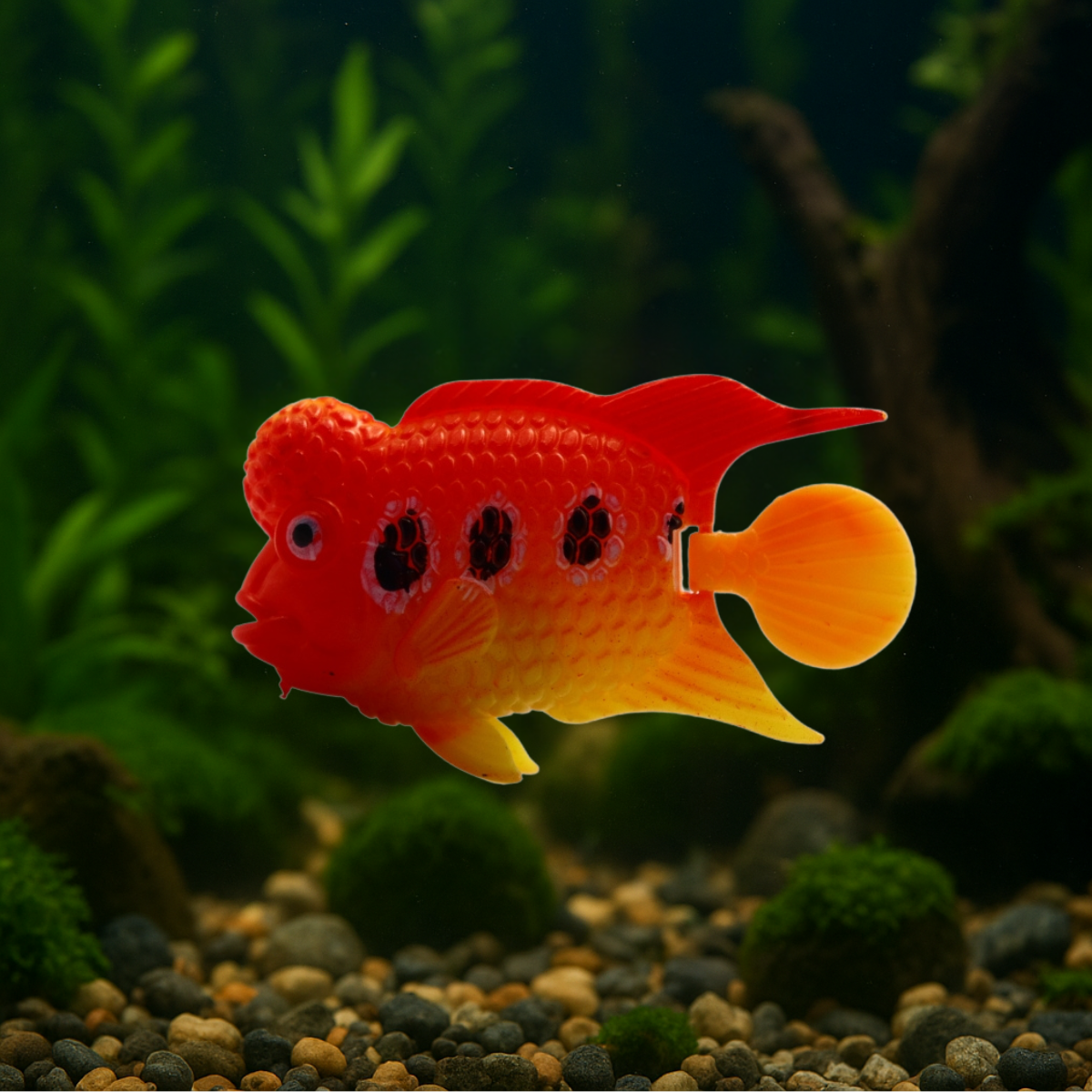 PEIXE FLUTUANTE FLOWERHORN VERMELHO/AMARELO SKRw