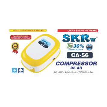 COMPRESSOR SKRw CA-56 1 SAIDA 4.5L/M 3.5W 127V