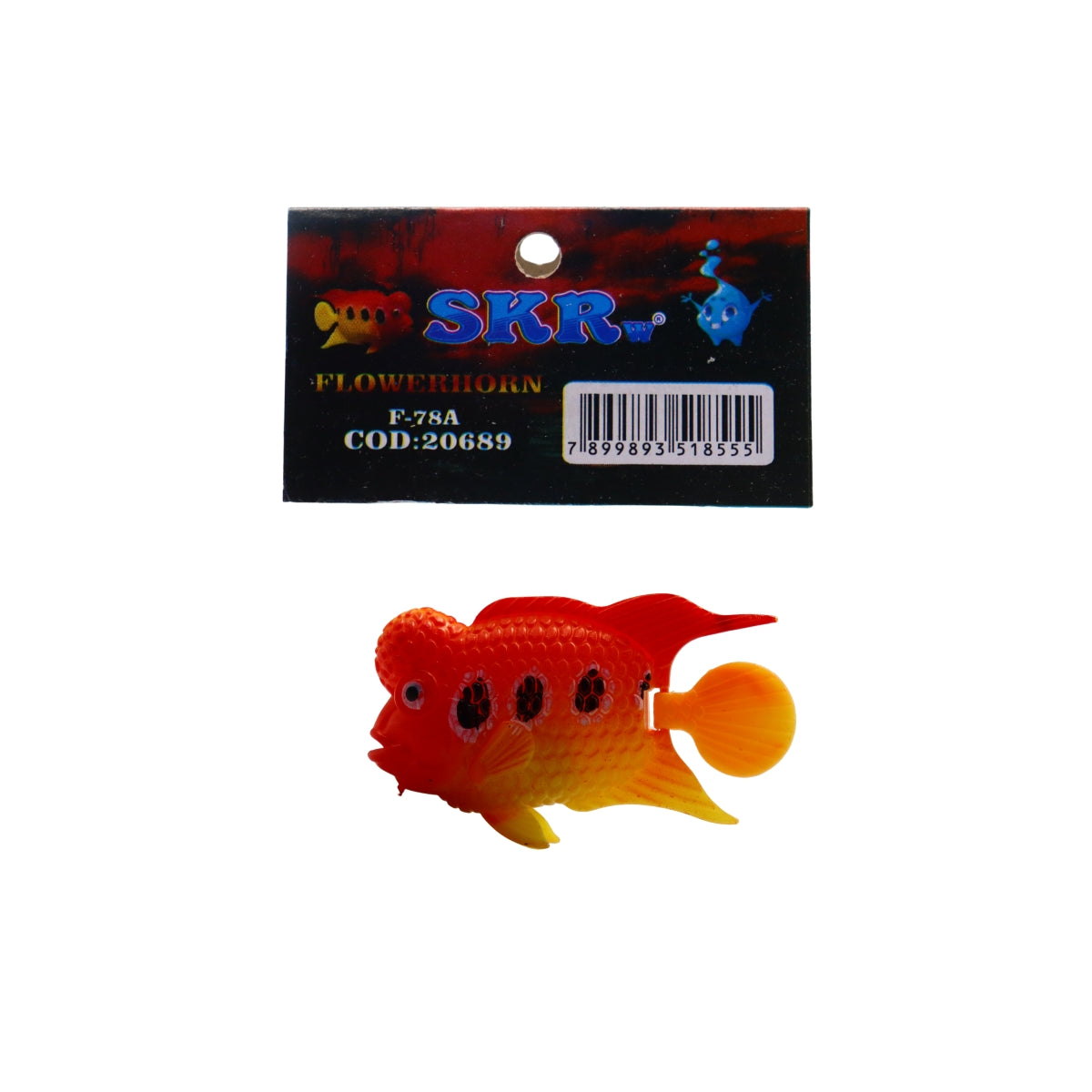 PEIXE FLUTUANTE FLOWERHORN VERMELHO/AMARELO SKRw