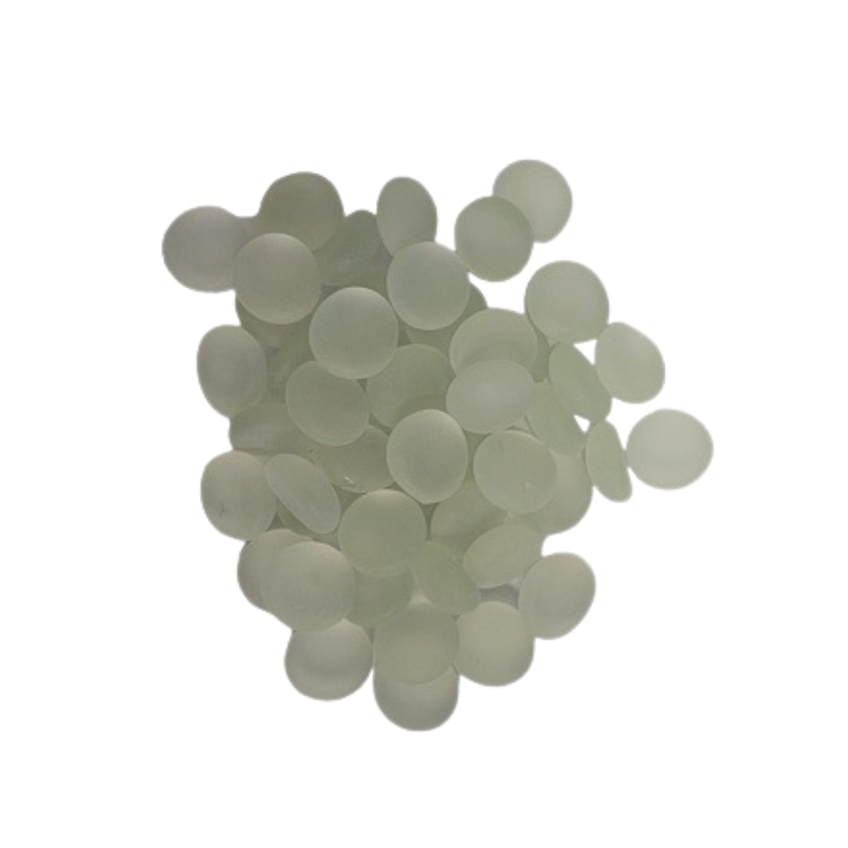 ENFEITE DE VIDRO FOSCO BRANCO 200G SKRw