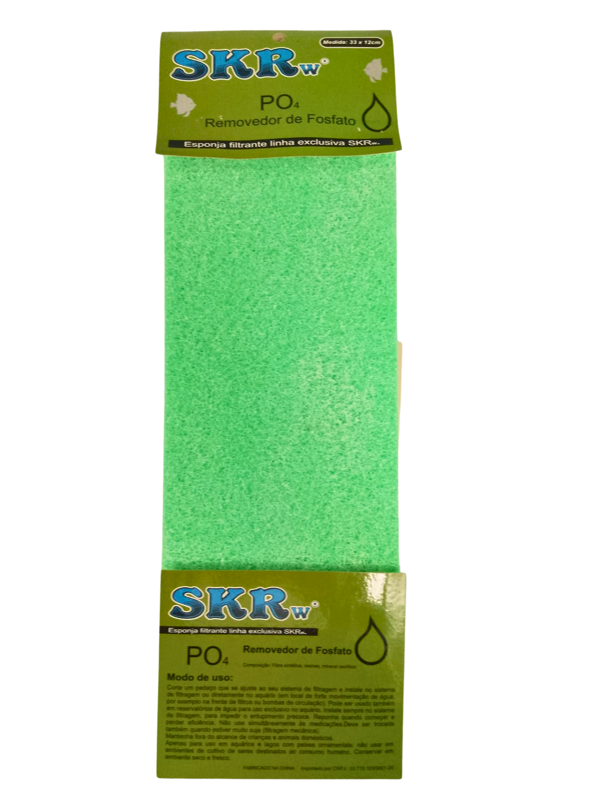 SKRw ESPONJA FILTRANTE REMOVE FOSFATO 33X12CM