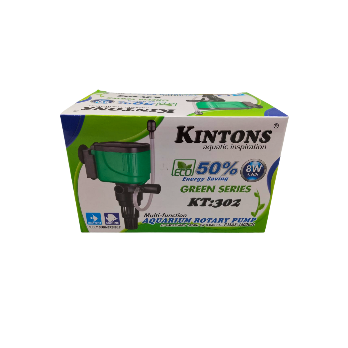 BOMBA SUBMERSA KINTONS KT-302 1.400LH 8W 110V