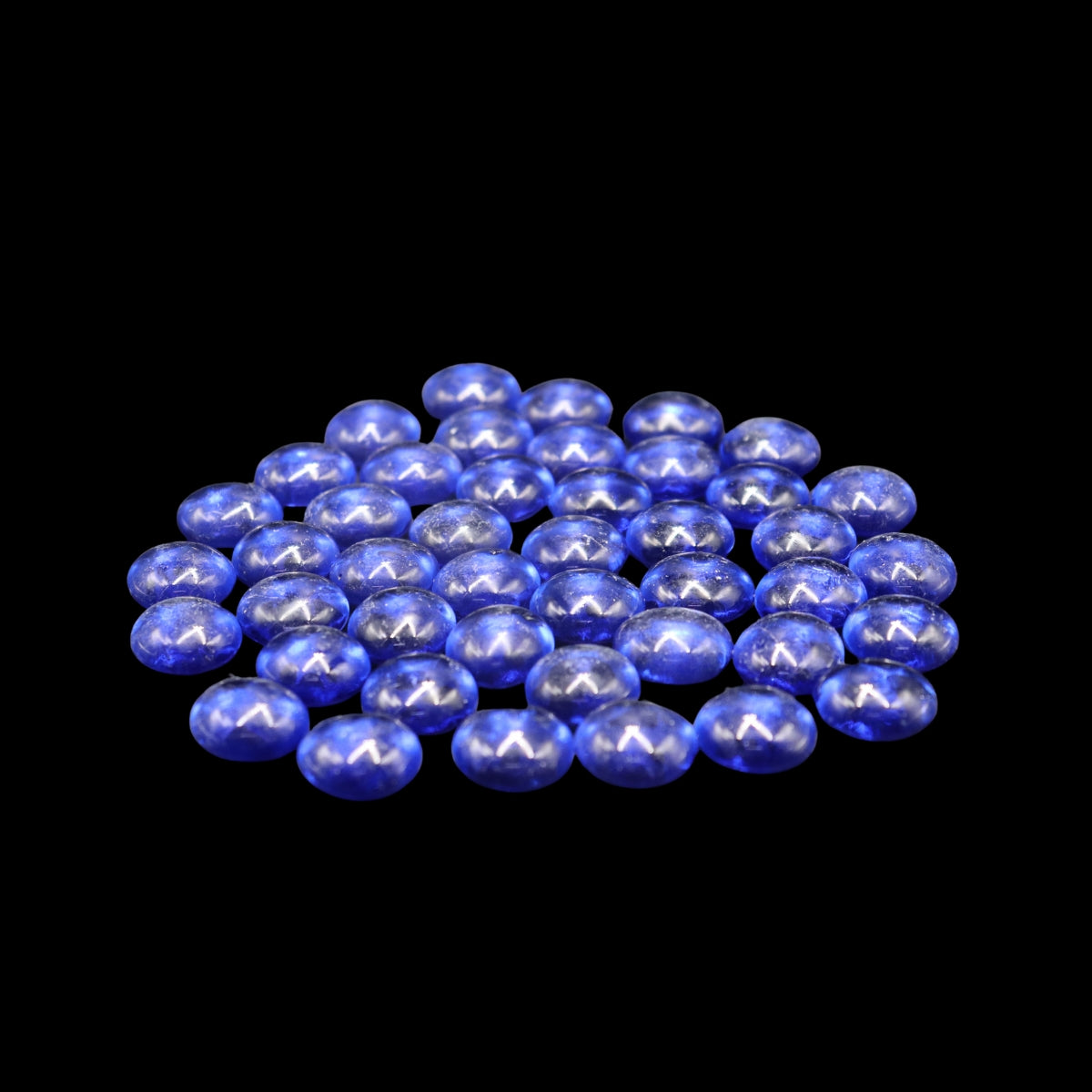 SKRw ENFEITE DE VIDRO BRILHANTE AZUL 200G