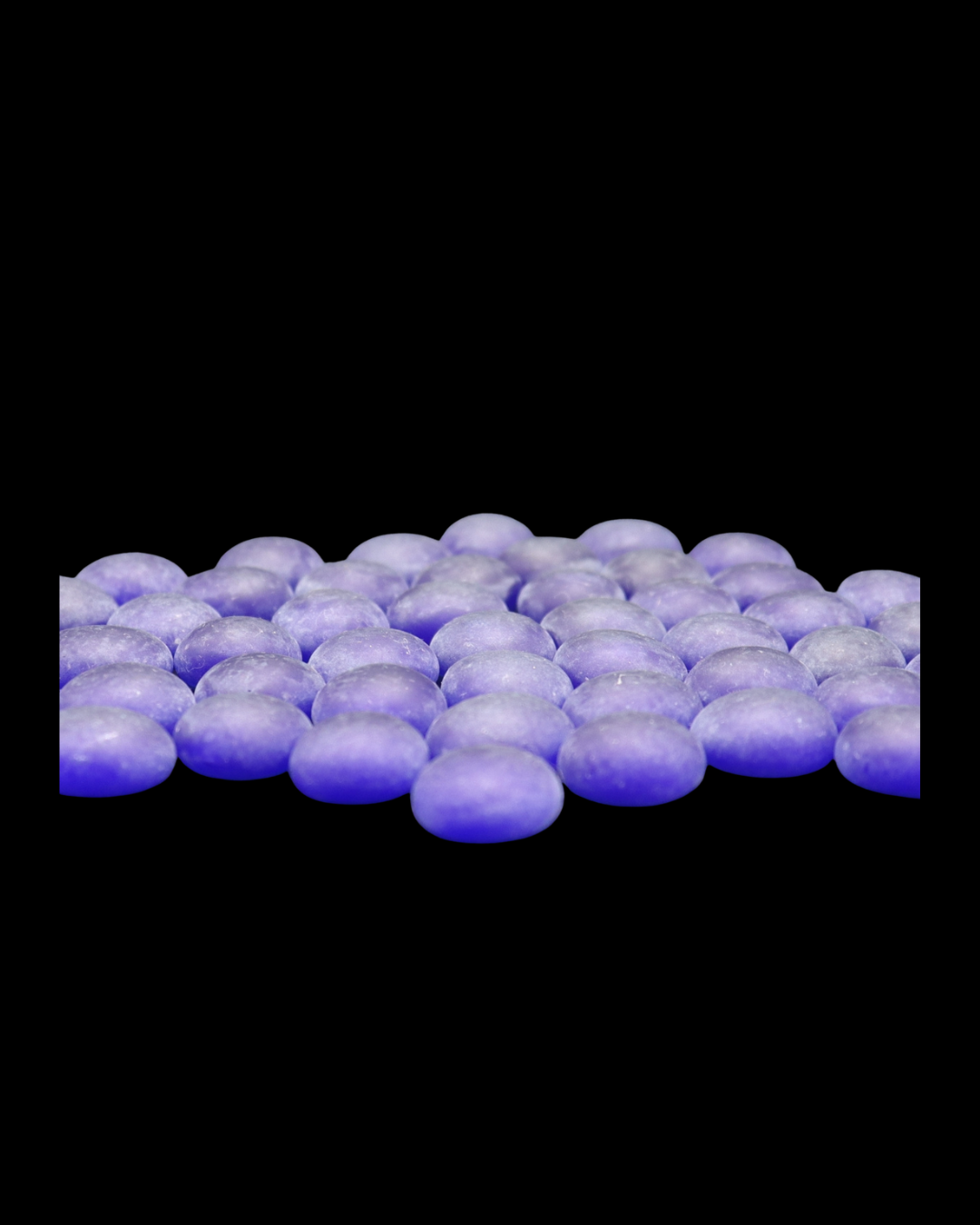 ENFEITE DE VIDRO FOSCO AZUL ESCURO 200G SKRw