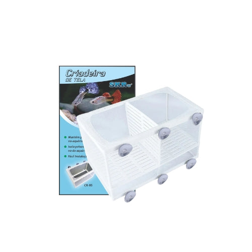 CRIADEIRA SKRw CR-06 DE TELA C/ DIVISAO 26X15X15CM