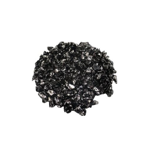 ENFEITE DE VIDRO PRETO 200G SKRw