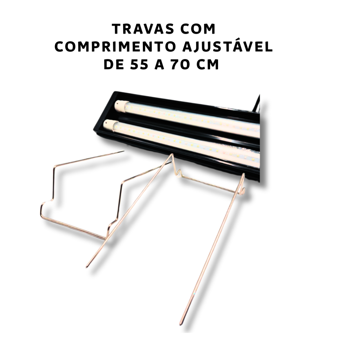 Luminária Skrw Com 2 Lampadas para plantado 55-70cm