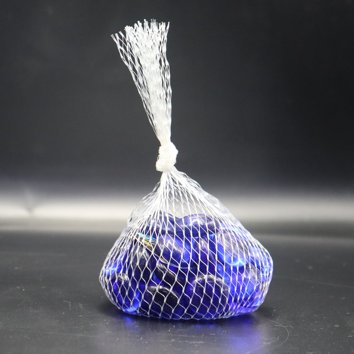 SKRw ENFEITE DE VIDRO BRILHANTE AZUL 200G