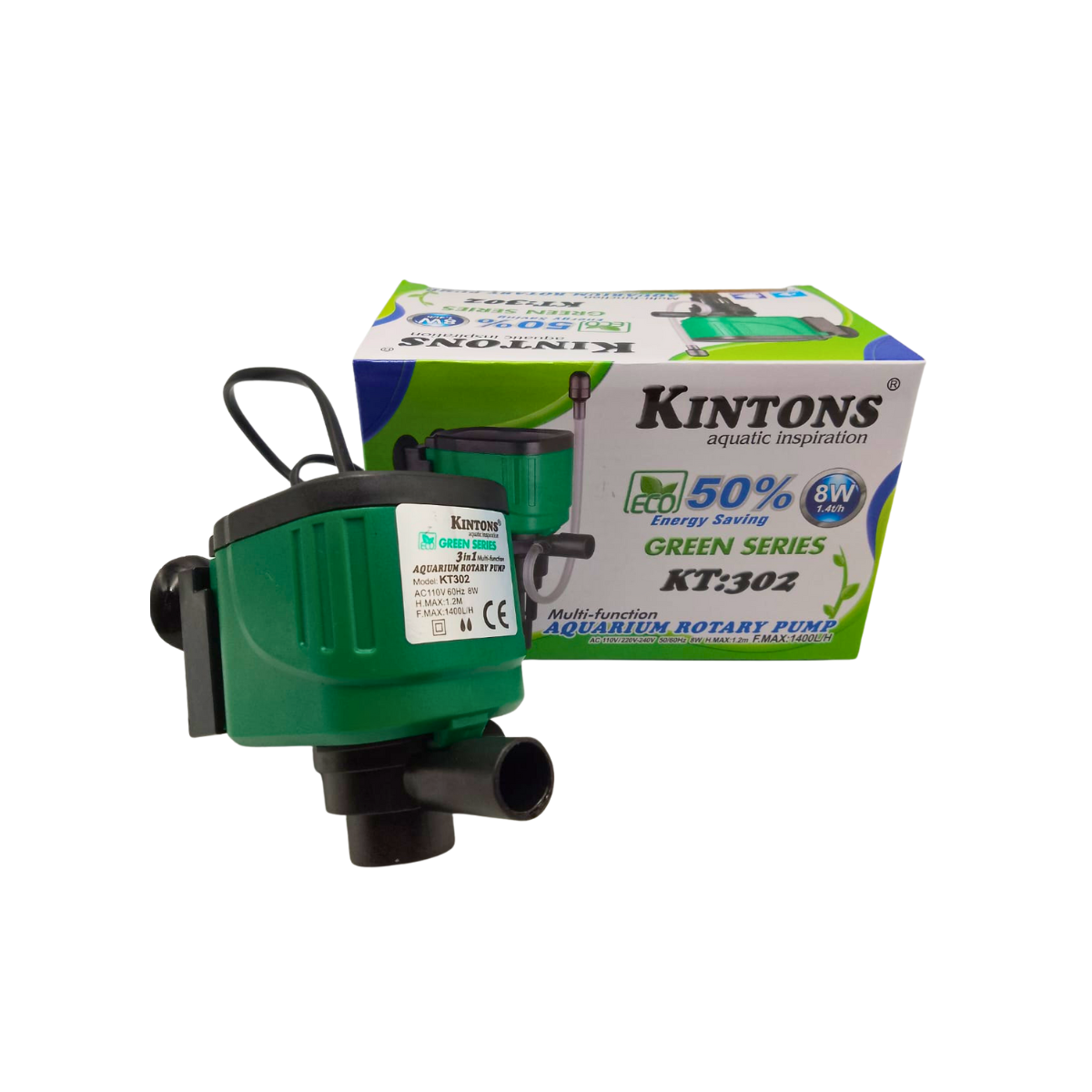 BOMBA SUBMERSA KINTONS KT-302 1.400LH 8W 110V
