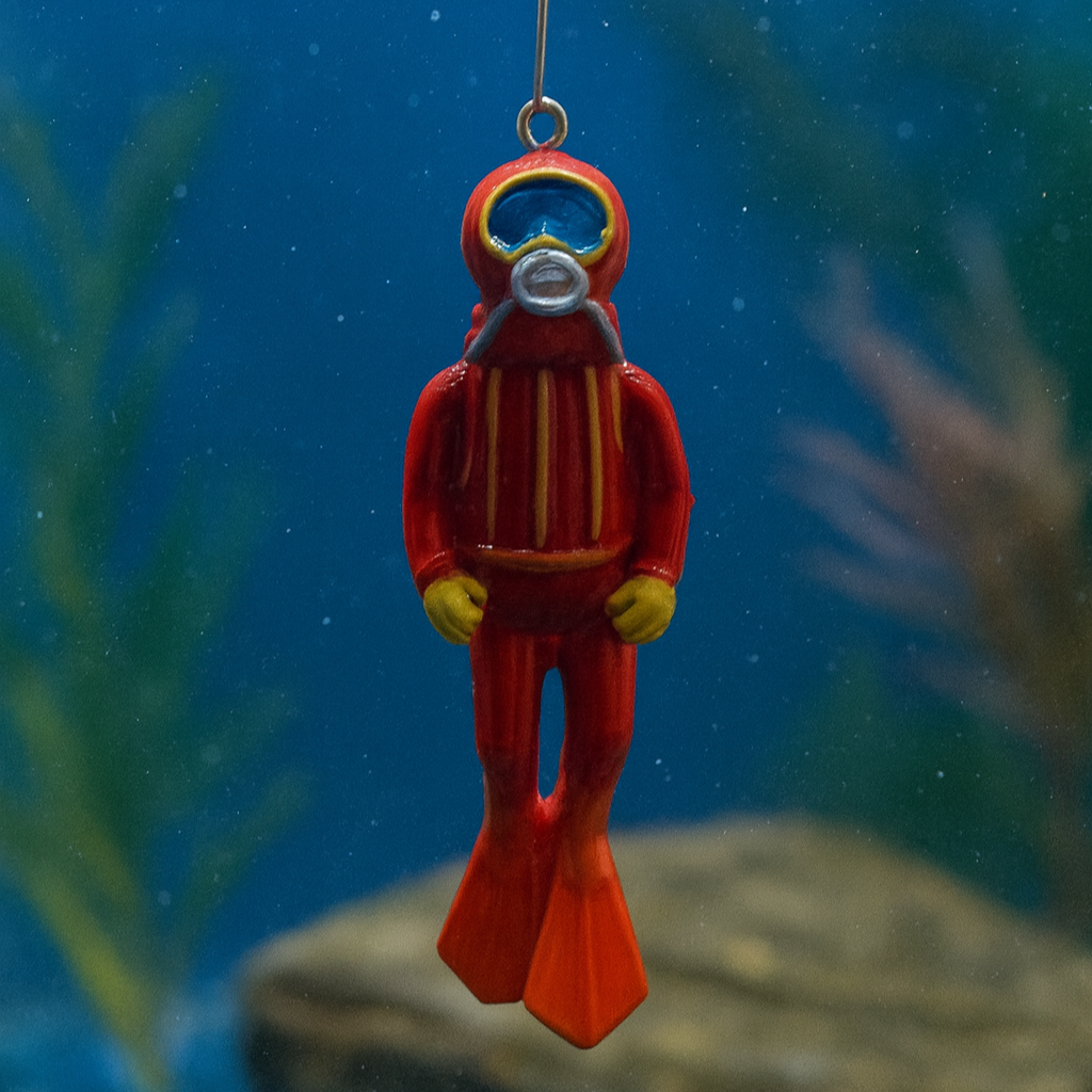 ENFEITE MERGULHADOR PROFISSIONAL LARANJA SKRw