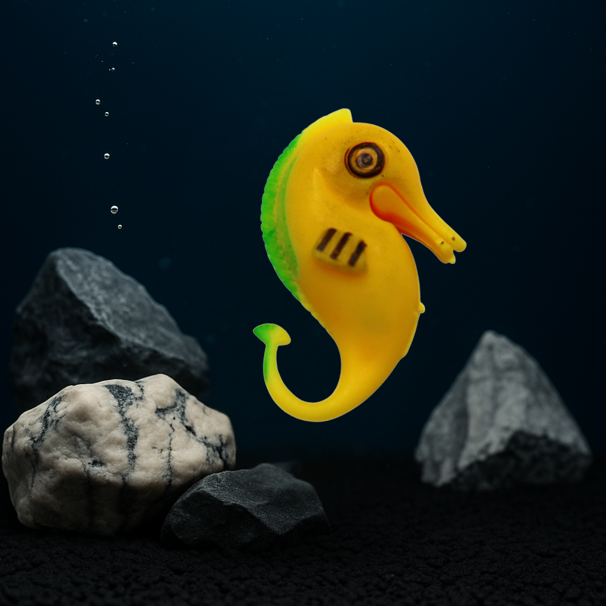 PEIXE FLUTUANTE CAVALO MARINHO AMARELO SKRw