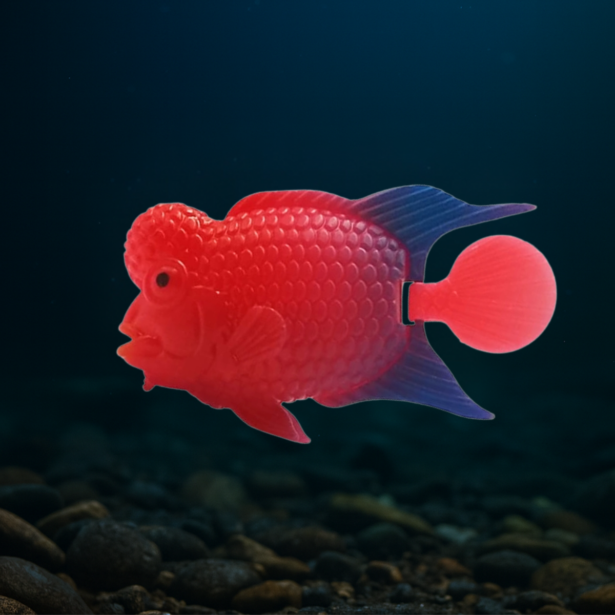 PEIXE FLUTUANTE FLOWERHORN VERMELHO/AZUL SKRw