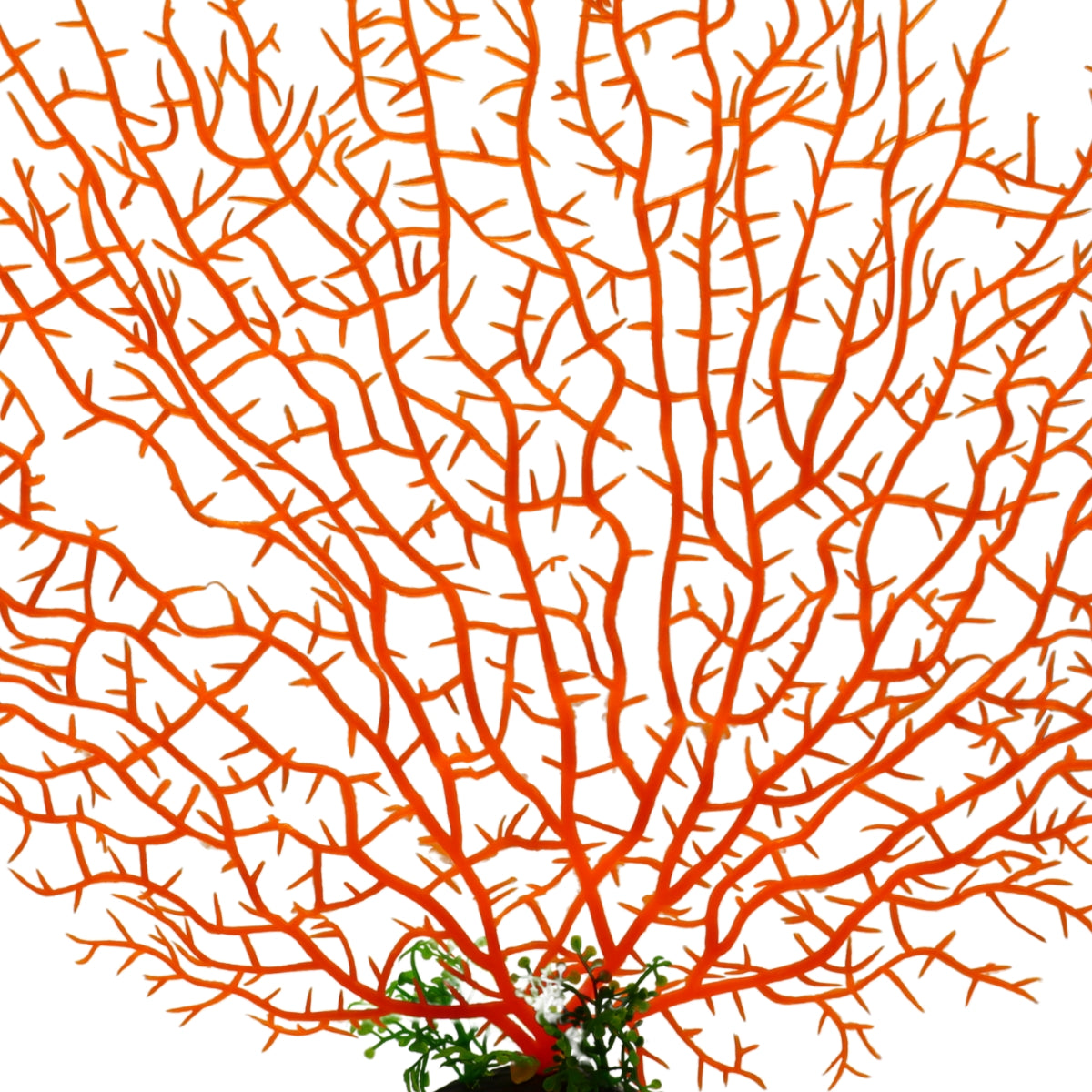 PLANTA ARTIFICIAL CORAL LARANJA 30X25CM SKRw