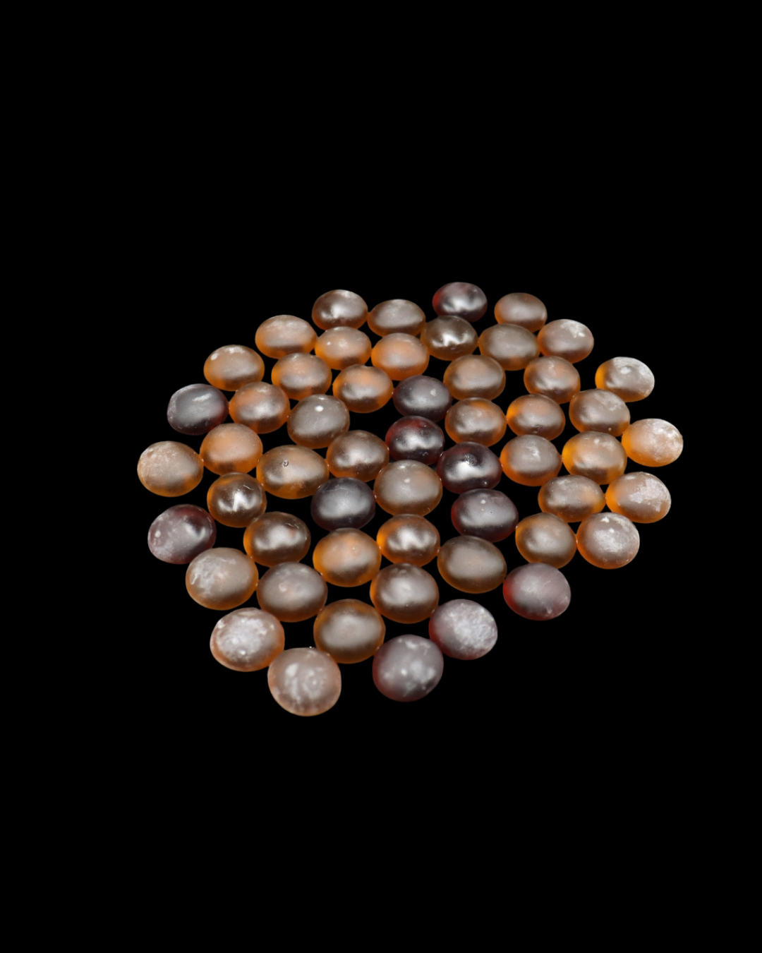 ENFEITE DE VIDRO FOSCO MARROM 200G SKRw