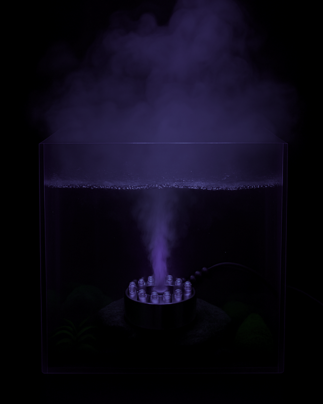 NEBULIZADOR C/12LED RGB – GERADOR DE NÉVOA – IDEAL P/DECORAÇÃO NO GERAL SKRw