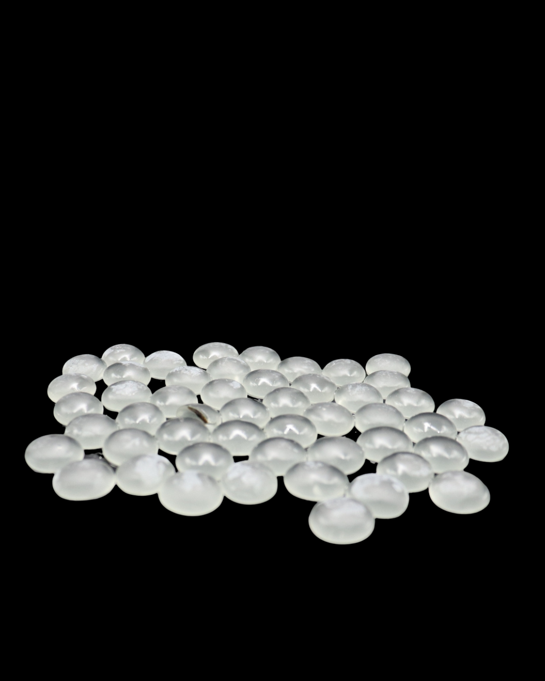 ENFEITE DE VIDRO FOSCO BRANCO 200G SKRw