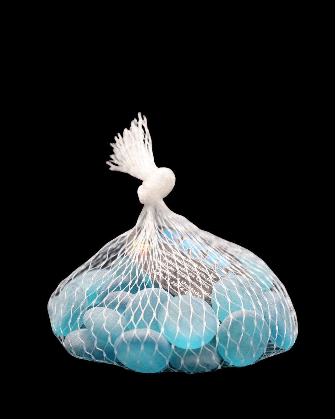 ENFEITE DE VIDRO FOSCO AZUL CLARO 200G SKRw