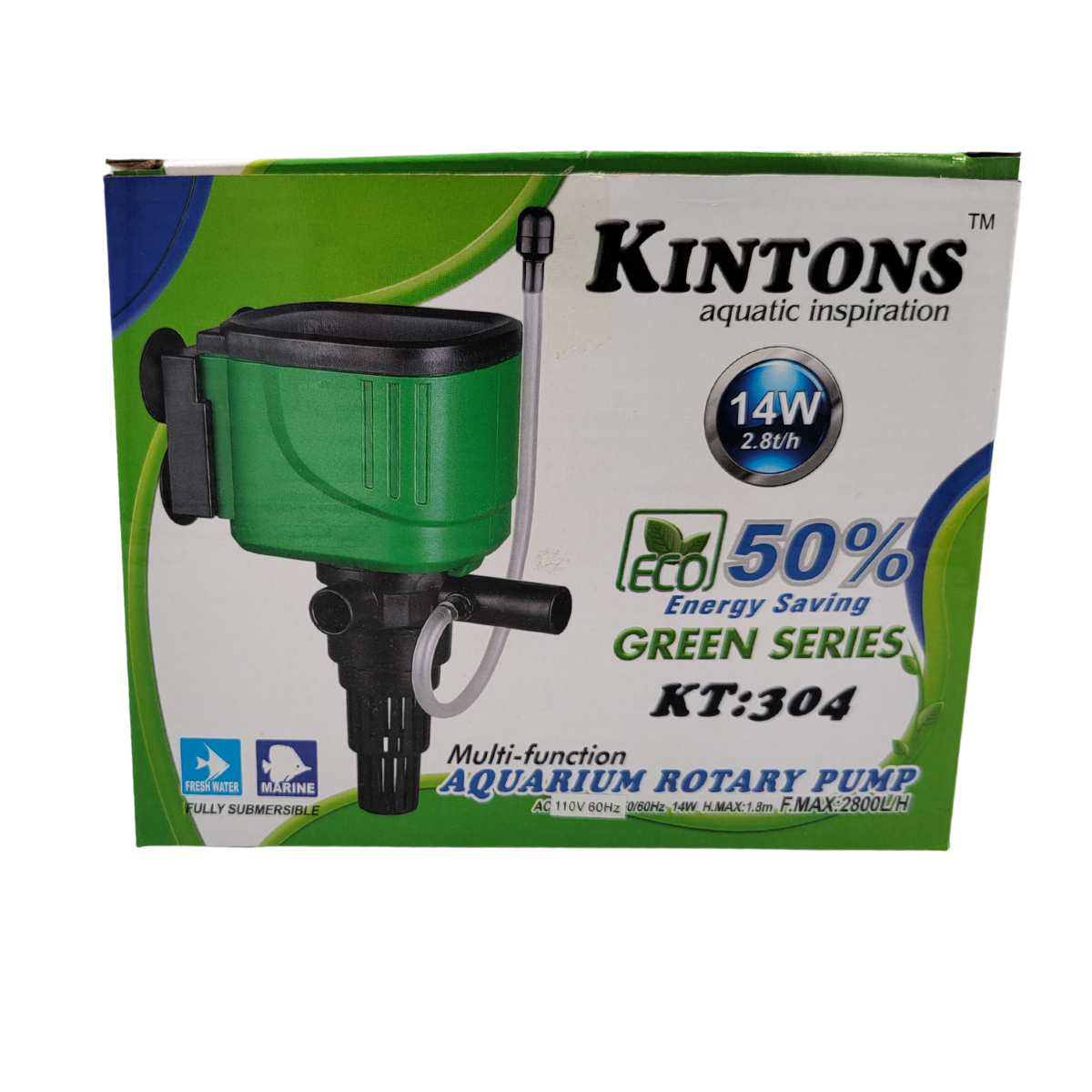 KINTONS BOMBA SUBMERSA KT-304 2.800LH 14W 110V