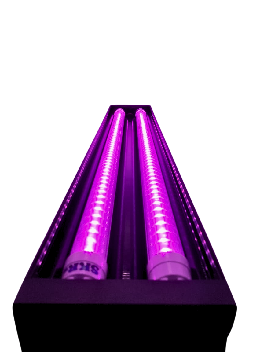 Luminária SKRw com 2 lampadas Rosa 70-85cm