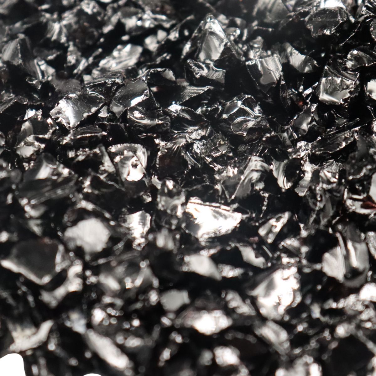 ENFEITE DE VIDRO PRETO 200G SKRw