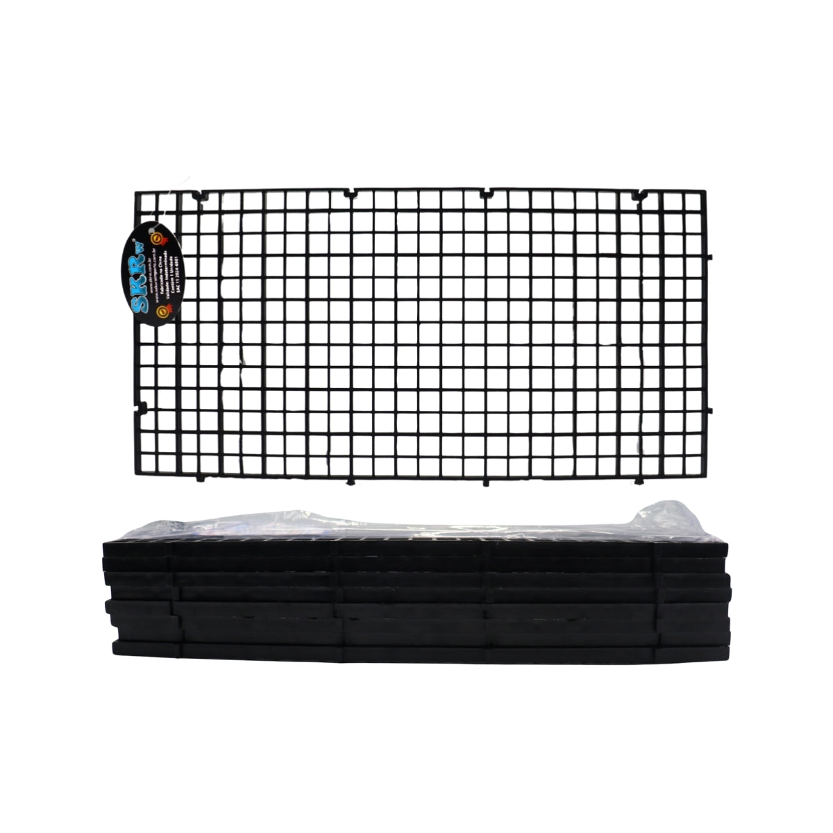 COLMEIA PLASTICA FURO  8MM 15X30CM C/ 8 PRETA SKRw