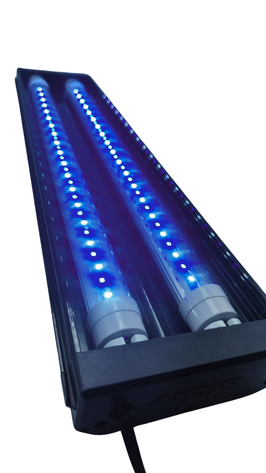 Luminária SKRw com 2 lampadas azul e branca 70-85cm