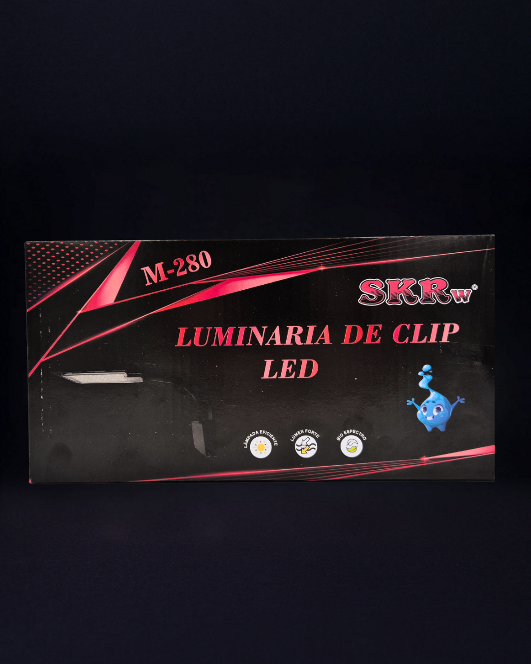 LUMINÁRIA M-280 CLIP LED 9W RGB - PRETA BIV SKRw