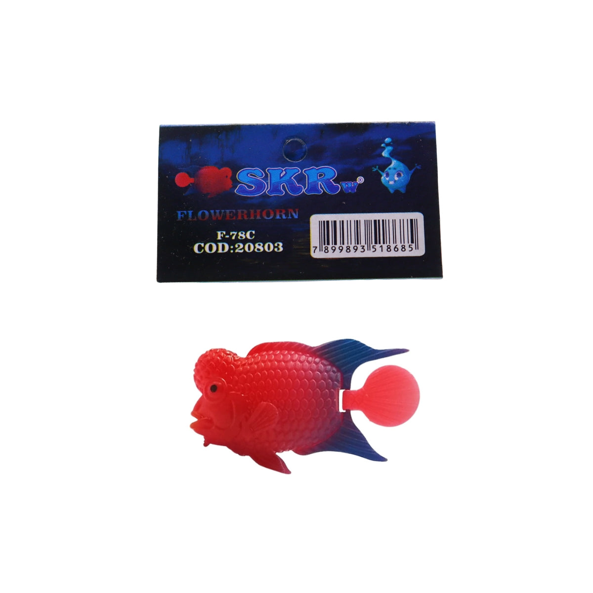 PEIXE FLUTUANTE FLOWERHORN VERMELHO/AZUL SKRw