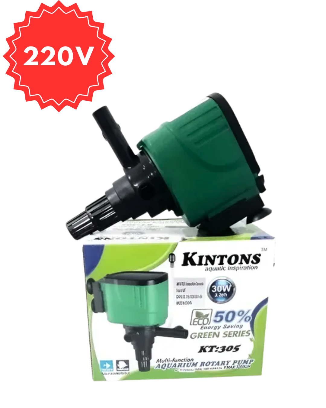 KINTONS BOMBA SUBMERSA KT-305 3200LH 30W 220V