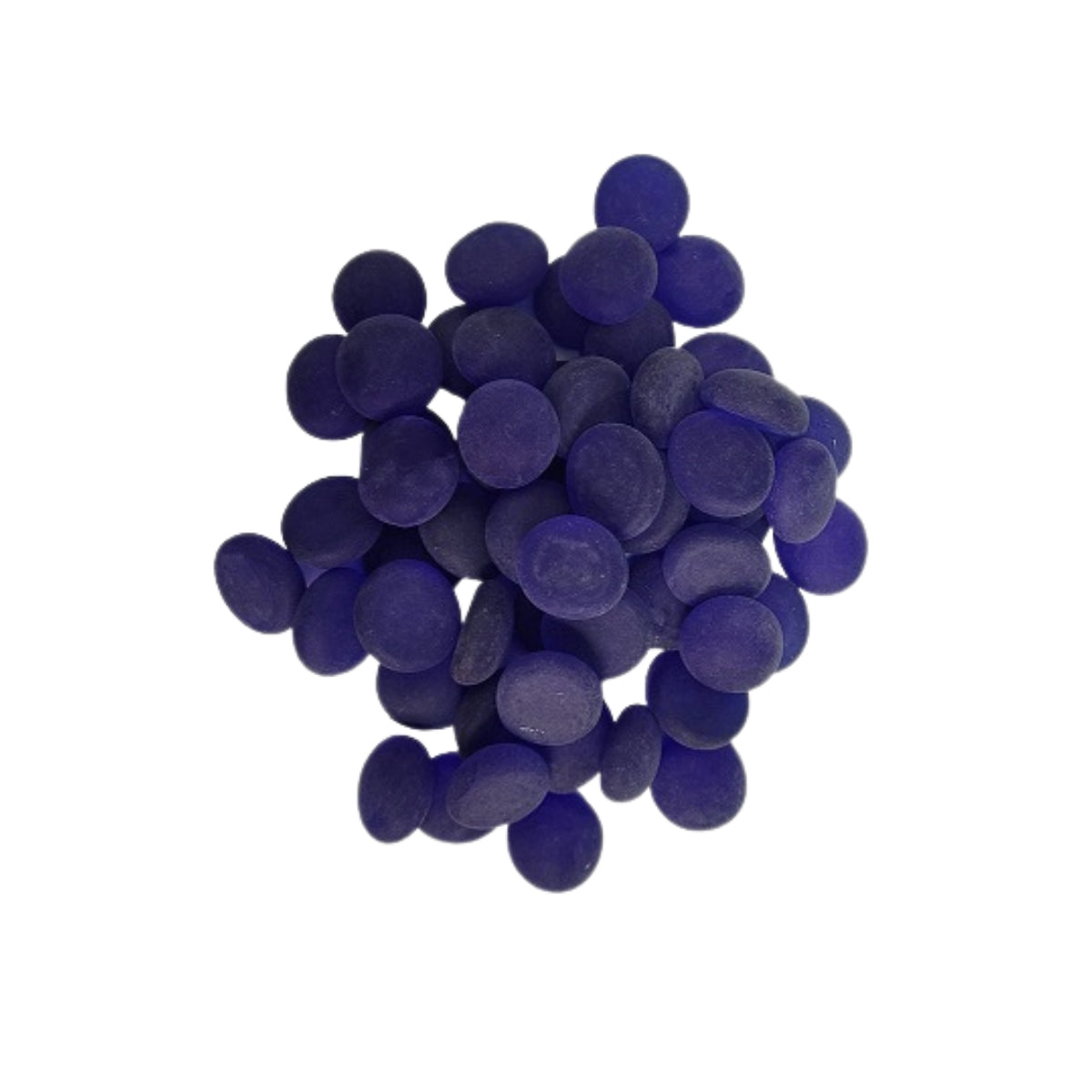 ENFEITE DE VIDRO FOSCO AZUL ESCURO 200G SKRw