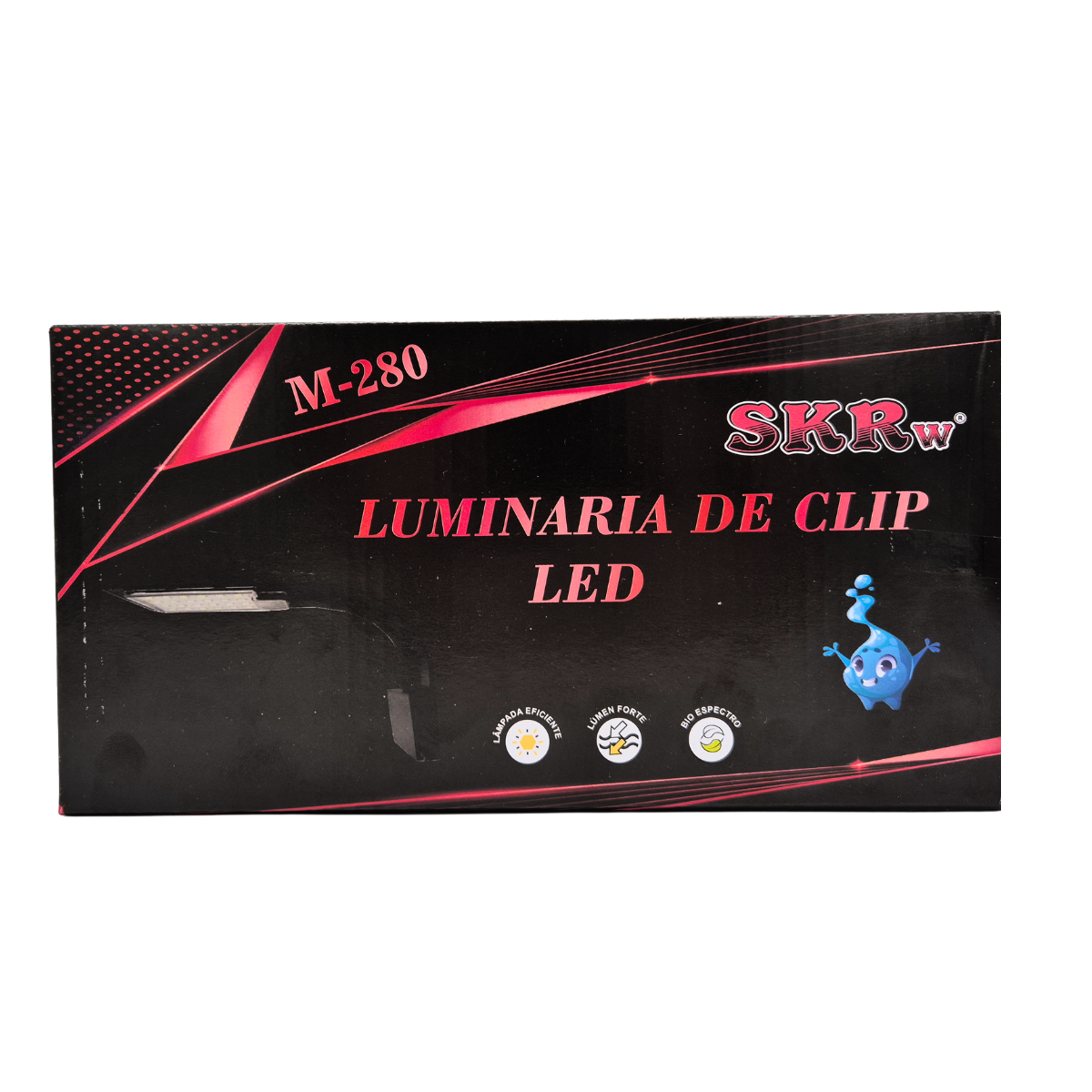 LUMINÁRIA MULTICOLOR M-280 9W - PRETA BIV SKRw