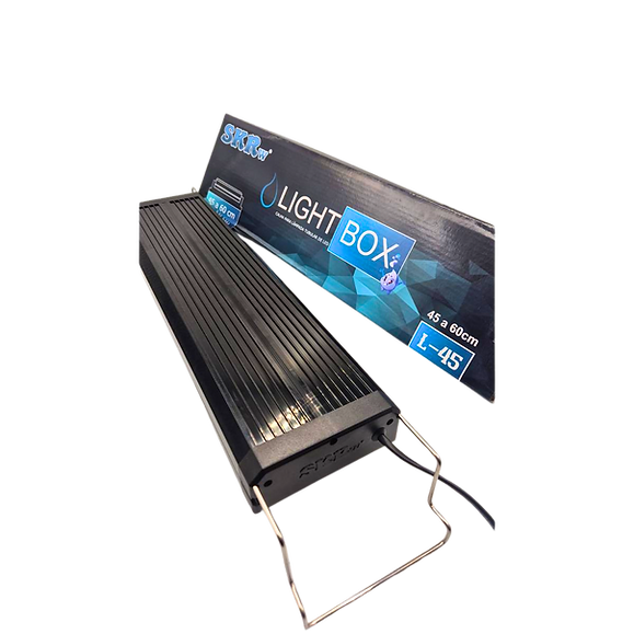 Luminária SKRw L-45 com 2 Lâmpadas - Azul e Branca + Plantado - 45 a 60 cm