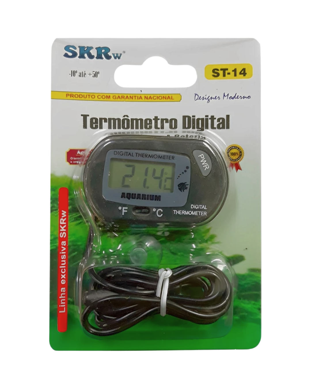 TERMOMETRO DIGITAL C/ SENSOR A BATERIA ST-14 SKRw