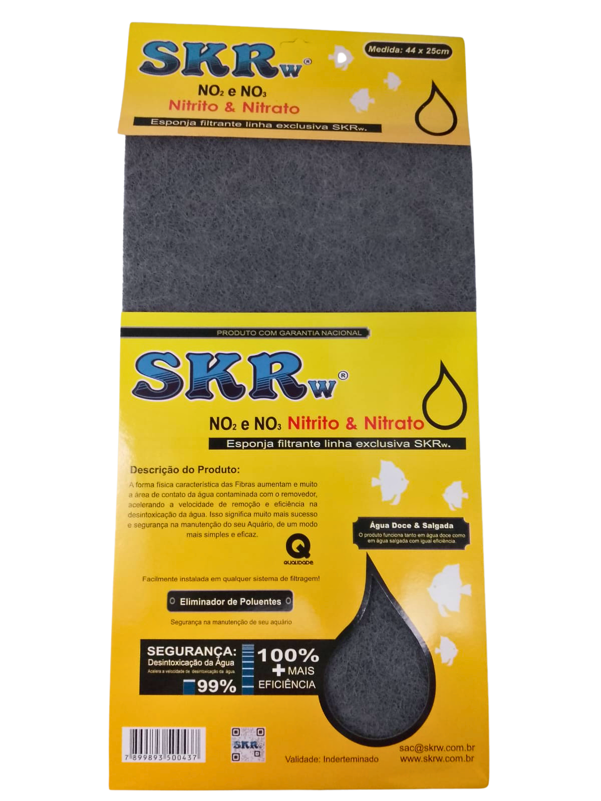 ESPONJA FILTRANTE REMOVE NITRITO SKRw 44X25CM