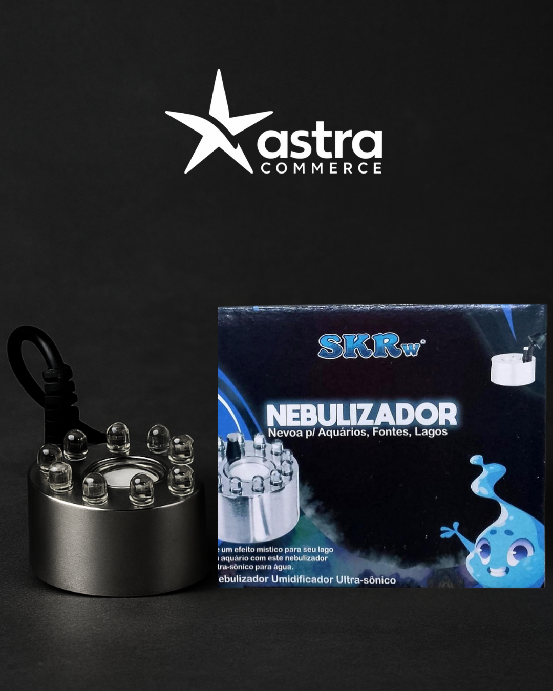 NEBULIZADOR C/12LED RGB – GERADOR DE NÉVOA – IDEAL P/DECORAÇÃO NO GERAL SKRw