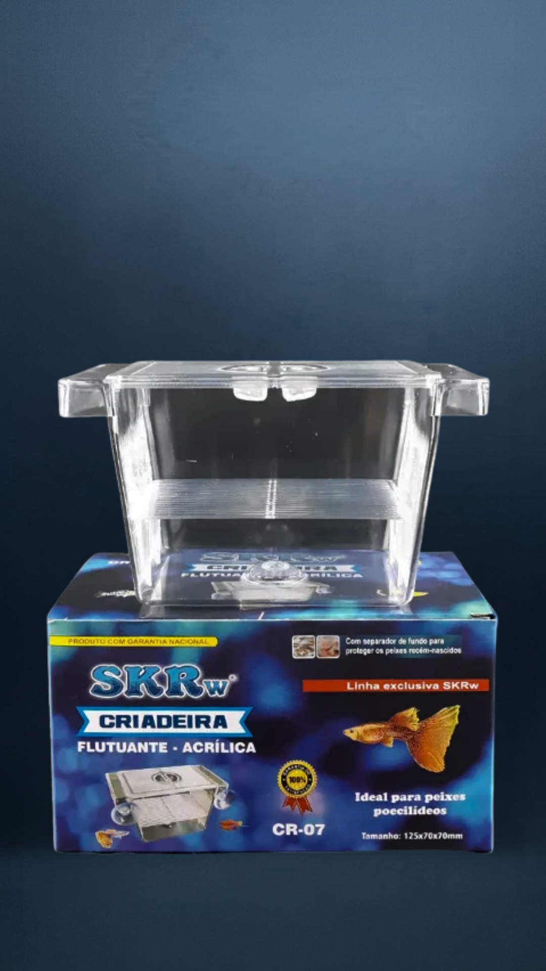 CRIADEIRA FLUTUANT SKRw ACRILICA CR-07 12X7X7 MINI