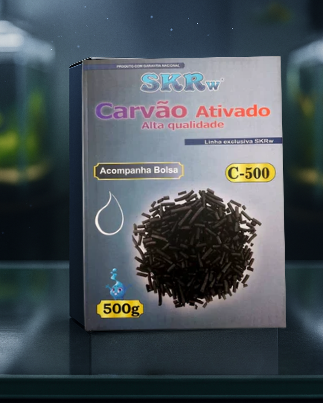 CARVAO ATIVADO PELET SKRw COM BOLSA 500G