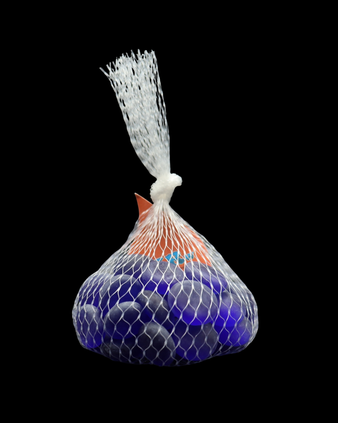 ENFEITE DE VIDRO FOSCO AZUL ESCURO 200G SKRw