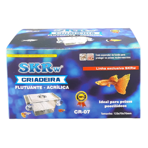CRIADEIRA FLUTUANT SKRw ACRILICA CR-07 12X7X7 MINI