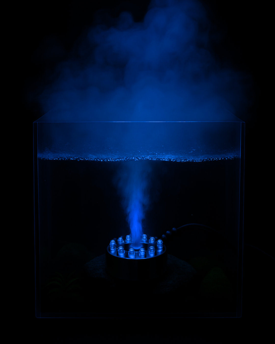 NEBULIZADOR C/12LED RGB – GERADOR DE NÉVOA – IDEAL P/DECORAÇÃO NO GERAL SKRw