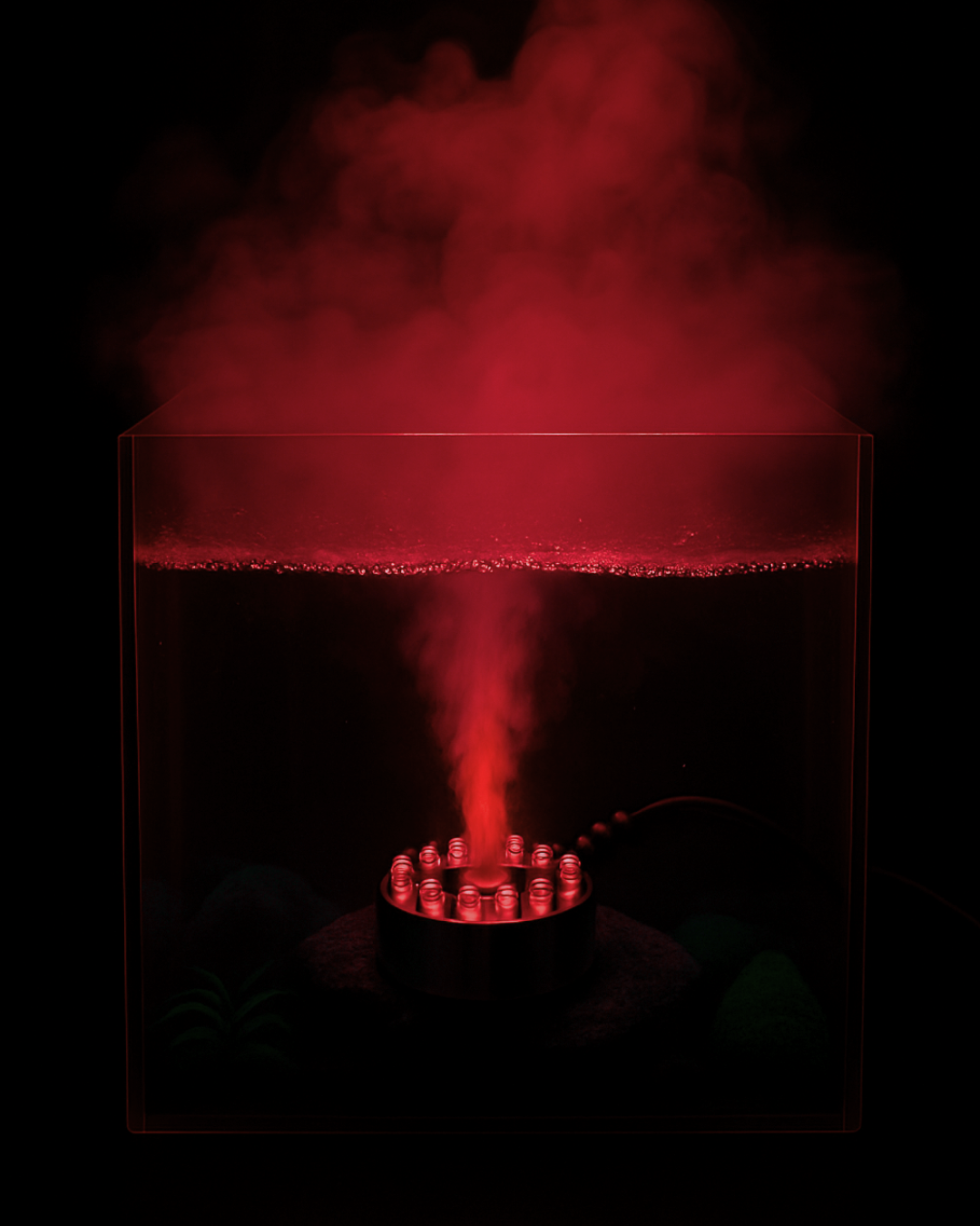 NEBULIZADOR C/12LED RGB – GERADOR DE NÉVOA – IDEAL P/DECORAÇÃO NO GERAL SKRw