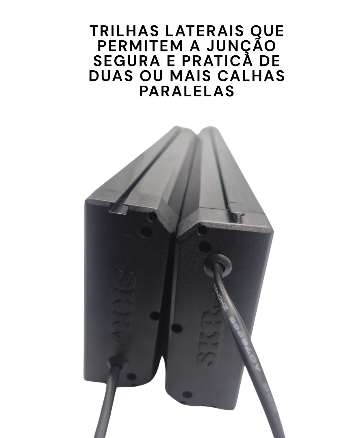 Luminária SKRw L-45 com 2 Lâmpadas - Azul e Branca + Plantado - 45 a 60 cm