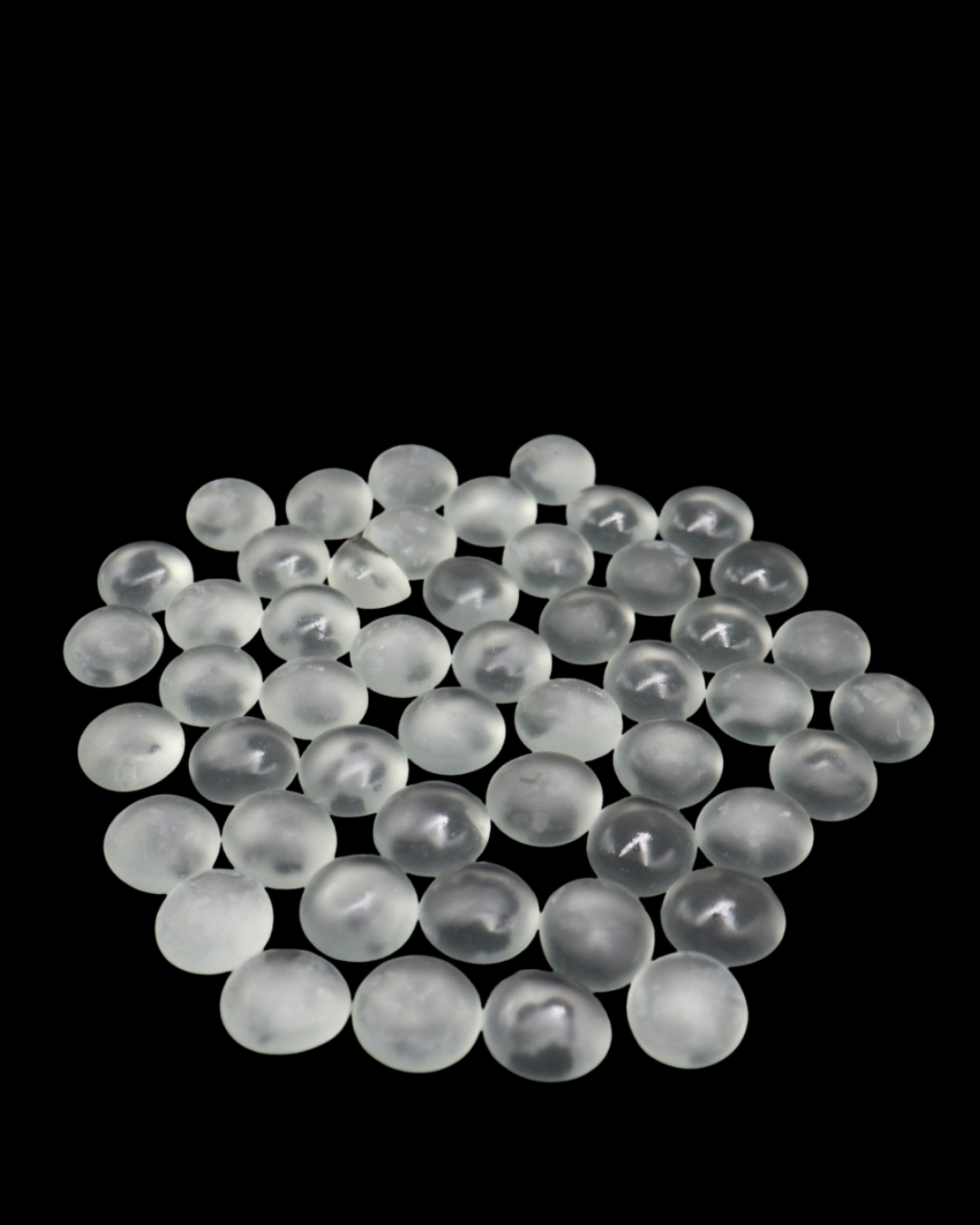 ENFEITE DE VIDRO FOSCO BRANCO 200G SKRw