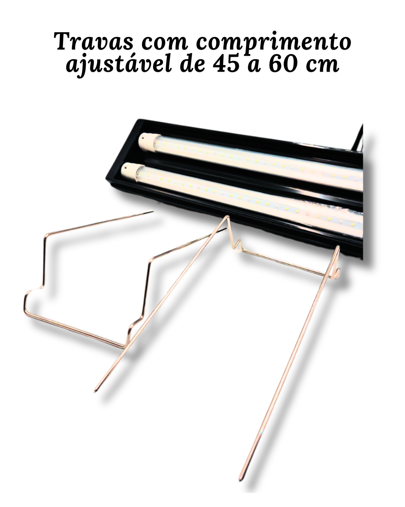 Luminária SKRw L-45 com 2 Lâmpadas - Azul e Branca + Plantado - 45 a 60 cm