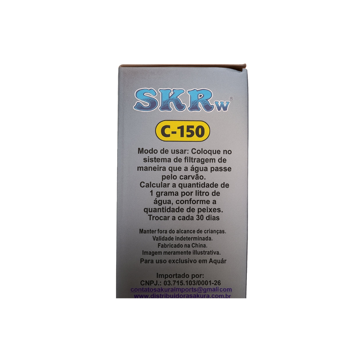 CARVAO ATIVADO SKRw  PELET COM BOLSA 150G